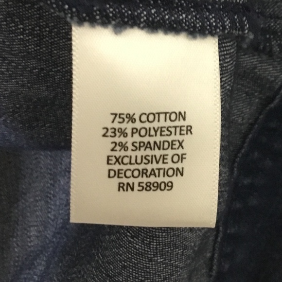 Allison Daley ~ Indigo Denim Jean Jacket Embroidered ~ Size Medium - Picture 5 of 7